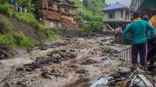 landslides live video Nainital [upl. by Sabas]