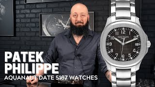 Patek Philippe Aquanaut Steel 5167A and Rose Gold 5167R Watches  SwissWatchExpo [upl. by Kaazi]