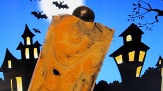 Extra Creamy Halloween Soap making [upl. by Hedley]