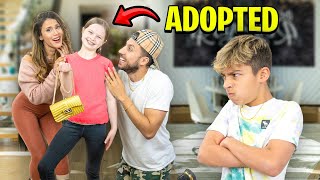 We ADOPTED a GIRL But Our SON Gets JEALOUS ft Jordan Matter [upl. by Beitnes]