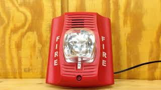 SpectrAlert Advance Fire Alarm Horn Strobe Continuous [upl. by Enttirb]