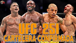 UFC 251 CARTELERA CONFIRMADA  Cormier vs Miocic 3 también CONFIRMADA [upl. by Kamal117]