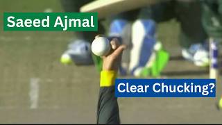 Saeed Ajmals Controversial Bowling  Is It Chucking [upl. by Kreindler624]