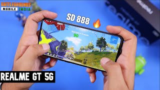 Realme GT 5G BGMI PUBG Gaming Test with FPS amp Heating  SD 888  90FPS  🔥🔥 [upl. by Marala]