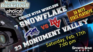 3A Boys State Playoffs  No 7 Snowflake vs No 23 Monument Valley [upl. by Nahtannoj]