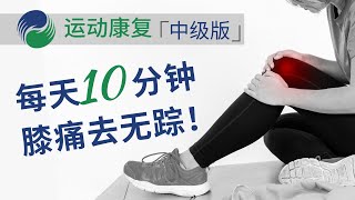 【运动康复】10分钟膝盖保健运动，缓解疼痛僵硬中级版｜物理治疗 [upl. by Ertha]