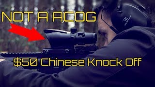 50 Chinese Trijicon Acog Knockoff Review  Junk or High Value Alternative [upl. by Joacimah565]