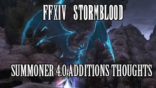 FFXIV Stormblood SUMMONERS SUMMON BAHAMUT SMN 40 Additions amp Thoughts [upl. by Arodoet]