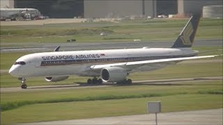 Planespotting at Brisbane Airport A350 777 767 A320 737 F100 [upl. by Ellekim]