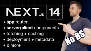 The Most Efficient NextJS 14 Beginner Tutorial TypeScript App Router React Server Components [upl. by Virgil690]