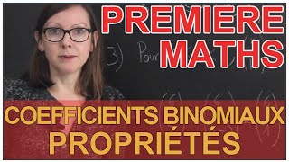 Coefficients binomiaux  Propriétés  Maths première  Les Bons Profs [upl. by Eileen]