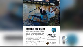 Interview Tombigbee State Park hosting cardboard boat regatta [upl. by Enovad]