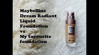 Maybelline Dream Radiant Liquid Hydrating Foundation Review [upl. by Amund]