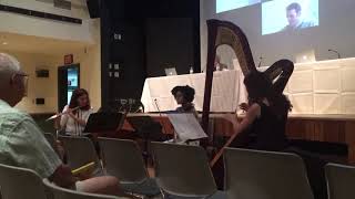 excerpt Trio 2011 for Flute Viola and Harp by Patrick Zimmerli BHMF New Composers Forum 2018 [upl. by Ibmat234]