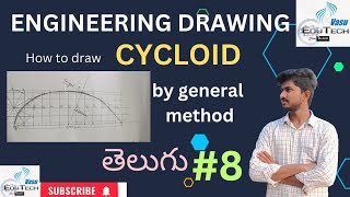 How to draw an CYCLOID curvein telugu [upl. by Diraj]