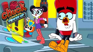 Chuck Chicken Power Up Special Edition 🐔All episodes in a row 19amp2211  Chuck Chicken Cartoons [upl. by Euqinemod309]