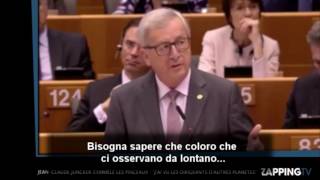 Juncker i quotdirigenti di altri pianetiquot sono preoccupati per lEuropa [upl. by Zzabahs]