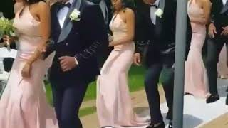 Bridal party turnt up going down the aisle [upl. by Anihpled167]