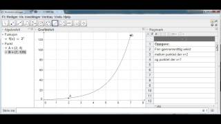 Geogebra  Gjennomsnittlig vekst [upl. by As]