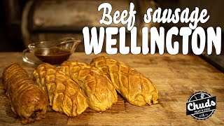 Beef Sausage Wellington  Chuds BBQ [upl. by Killam130]