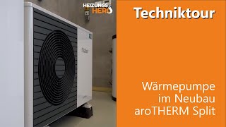 Wärmepumpe im Neubau aroTHERM Split von Vaillant [upl. by Ayahsal]