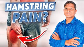 How to relieve hamstring pain by exercises जांघ के पीछे की तरफ कवर करने वाले मसल्स में दर्द [upl. by Arbas]