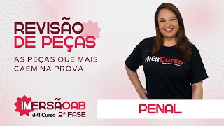 Imersão OAB 2ª Fase Penal do 41º Exame de Ordem  Treino de Peças  MeuCurso  AO VIVO [upl. by Yanarp185]