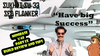 Minibase 148 Su33 FlankerD Part IX SPECIAL HOW TO builders tips and build review [upl. by Zapot]