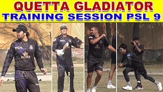 Quetta Gladiators Practice For PSL 9 in Lahore l HBL PSL 9 l Sportseye790 [upl. by Aiz]