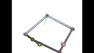 Straight line drawing mechanism 4c [upl. by Trotta]