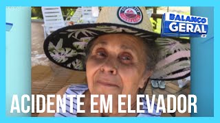 Idosa morre e cuidadora fica ferida após queda em fosso de elevador [upl. by Tabshey]