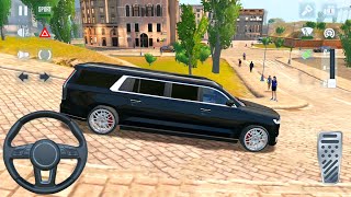 Black Cadillac Limousine DriveIn Taxi 12  EU and NY Taxi Simulation  Android Gameplay [upl. by Aicilef686]