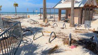 After Hurricane Helene Clearwater Beach Florida 4K Walking Tour [upl. by Lynus600]