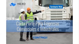 Carta porte para empresas comerciales e industriales [upl. by Kimber]