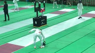 18 Korea national fencing foil tournament L16 Lee Kwanghyun vs Ha Taegyu 12 [upl. by Esch]