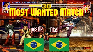 FT10 kof95 peaBR BR vs Otel BR King of Fighters 95 Fightcade Oct 19 [upl. by Aiuqram]