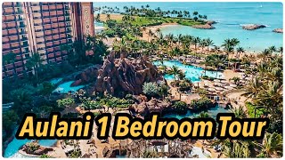 Aulani Room Tour 1 Bedroom Parlor Suite [upl. by Carolynne]