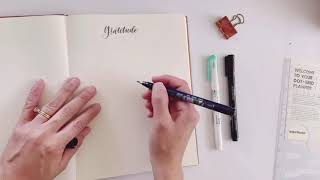 Paperblanks Dot Grid Planner Gratitude Log Tutorial [upl. by Bullard80]