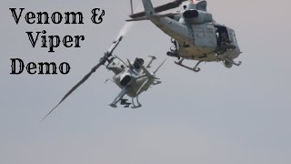 UH1Y Venom amp AH1Z Viper Demo at Power in the Pines Airshow 2023 [upl. by Ebony671]