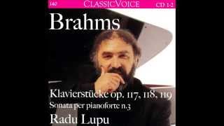 Radu Lupu Brahms Piano Sonata No3 in F minor op5 [upl. by Llesirg]