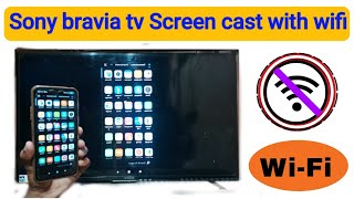 sony bravia tv connect to mobile  Mobile ki screen sony tv me kaise chalaye [upl. by Yenhpad]