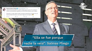 Agradezca los millones que le pagué responde Salinas Pliego a columna de Sabina Berman [upl. by Hanser751]