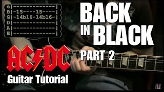 Back in Black  ACDC Lesson part 2 [upl. by Stepha]