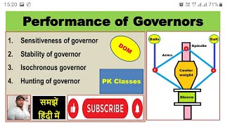 Sensitiveness stability isochronous and hunting of governor [upl. by Mayne145]