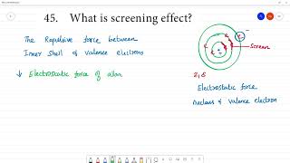 What is screening effect [upl. by Nicolette845]