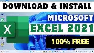 How to Install Microsoft Excel 2021  StepbyStep Guide 2024 [upl. by Anaiek]