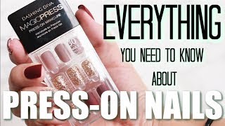 How to Apply PressOn Nails  TIPS amp TRICKS  Everything You Need to Know  Katie Marie [upl. by Anisah]