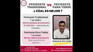 🏆FOVISSSTE TRADICIONAL vs FOVISSSTE PARA TODOS🏆 ¿Cuál GANA FOVISSSTE FconGZ FOVISSSTETRADICIONAL [upl. by Yolande]