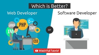 Web Developer vs Software Developer  Difference Between Software Developer and Web Developer [upl. by Assilram106]