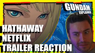 Mobile Suit Gundam Hathaway Netflix Trailer Reaction [upl. by Norabel797]